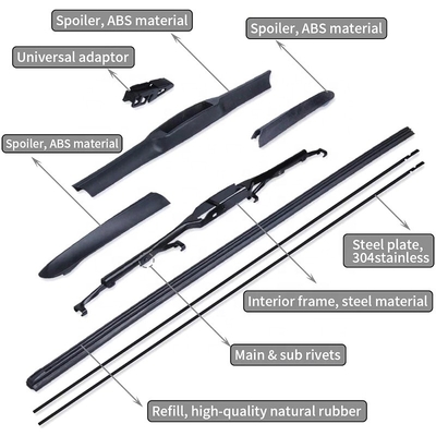Kction 16&quot;トヨタ・FJクルーザー2007-2014年のための雑種のワイパーの刃8512900000
