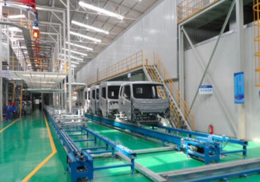 Iso車のペイント ライン現代環境保護の技術