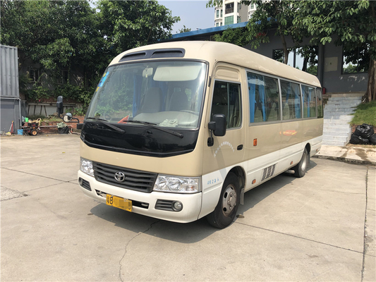 エンジン2.7L 113kwトヨタ・コースターは乗客バス23座席2014年を使用した