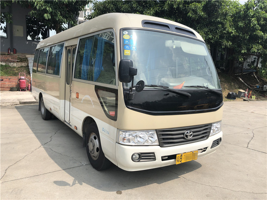 エンジン2.7L 113kwトヨタ・コースターは乗客バス23座席2014年を使用した
