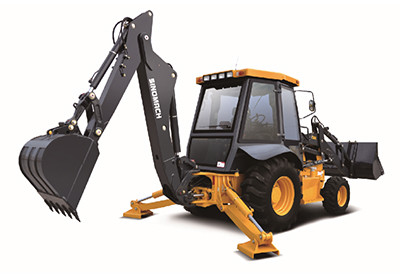 SINOMACHの小さい630のバックホウの積込み機機械後輪のサイズ19.5L-24R4-12PR